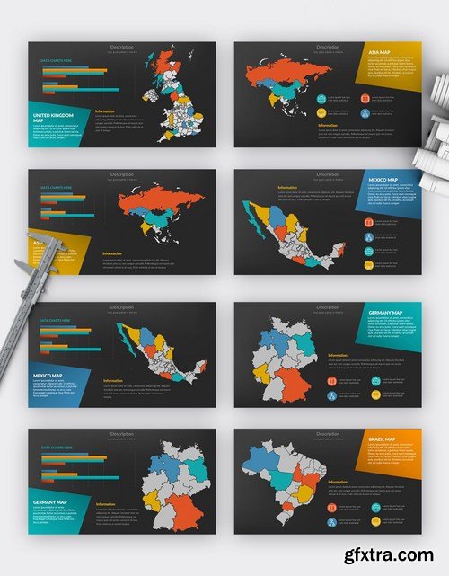 World Map Powerpoint and Keynote Templates