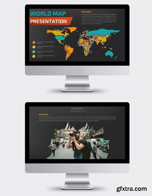 World Map Powerpoint and Keynote Templates