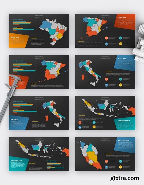 World Map Powerpoint and Keynote Templates