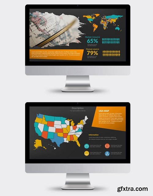 World Map Powerpoint and Keynote Templates