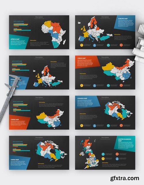 World Map Powerpoint and Keynote Templates