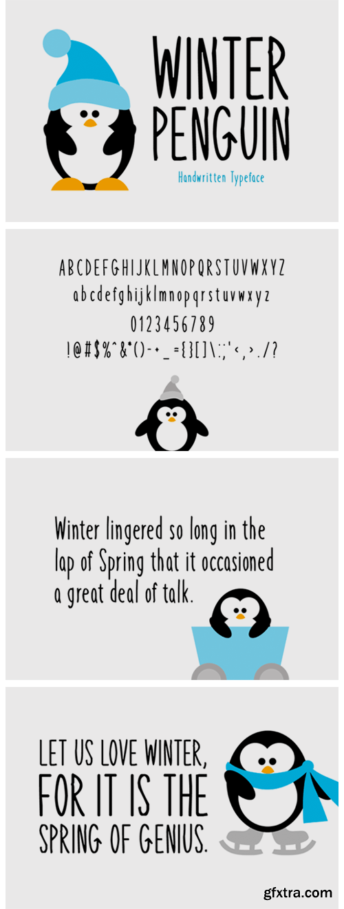 Winter Penguin Font