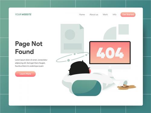 404 Error Page Not Found Illustration - 404-error-page-not-found-illustration
