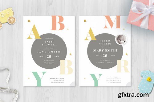 Baby Shower & Baby Announcement Flyer