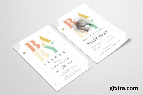 Baby Shower & Baby Announcement Flyer