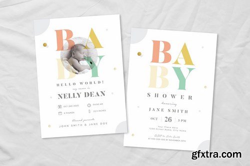 Baby Shower & Baby Announcement Flyer