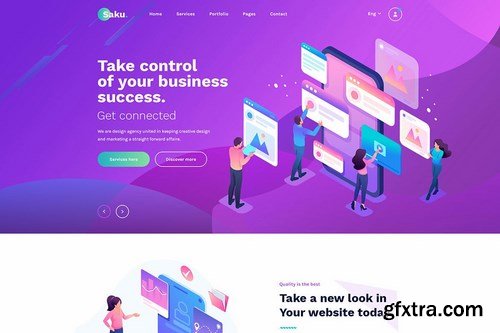 Saku - Agency And Business PSD Template