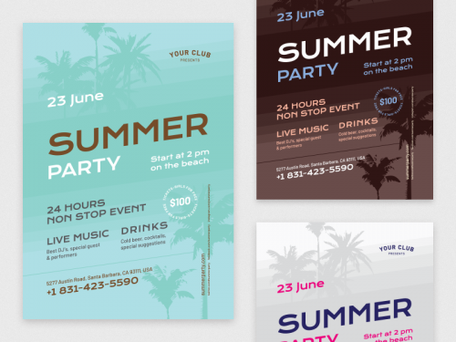 4th Summer Poster Template - 4th-summer-poster-template