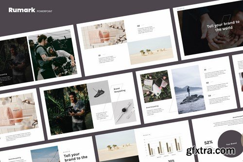 Rumark - Modern Minimal Powerpoint and Google Slides Templates