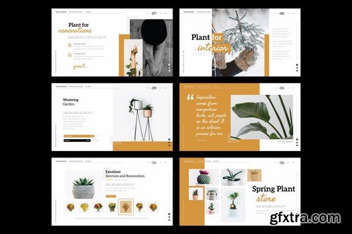 BOTANICAL PLANT STORE - Powerpoint and Keynote Templates