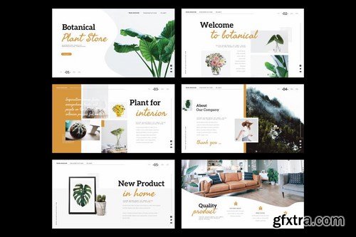 BOTANICAL PLANT STORE - Powerpoint and Keynote Templates