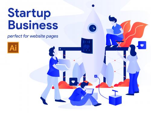 5 Startup Business - 5-startup-business-illustration