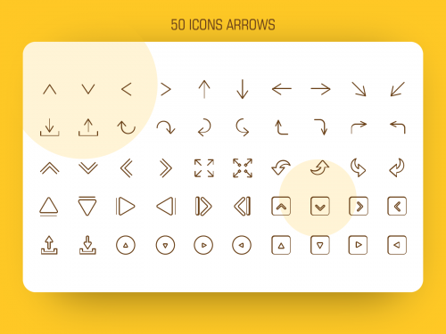 50 Arrows Outline Icons - 50-arrows-outline-icons