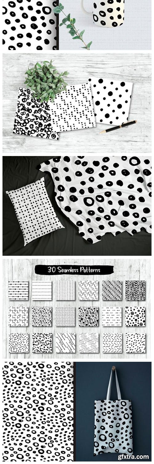 Ink Dots Seamless Patterns 2149753