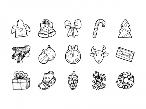 53 Christmas Hand-drawn Icons - 53-christmas-hand-drawn-icons