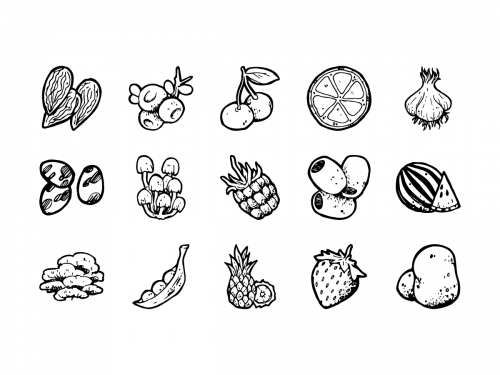 54 Food Hand-drawn icons - 54-food-hand-drawn-icons