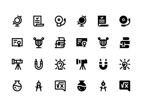 56 Education and Science Icons - 56-education-and-science-icons