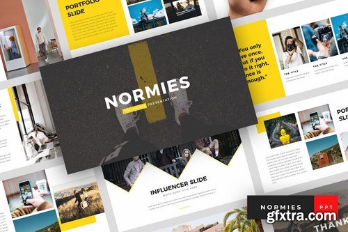 Normies - Influencer Powerpoint Google Slides and Keynote Templates