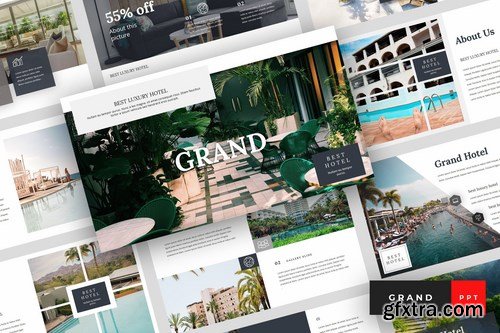 Grand - Hotel Powerpoint Google Slides and Keynote Templates