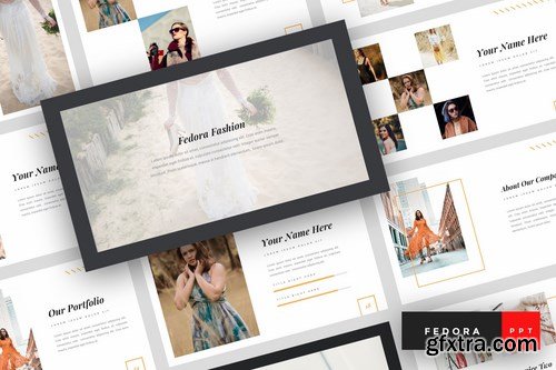 Fedora - Fashion Powerpoint Google Slides and Keynote Templates