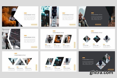 Invent - Street Fashion Powerpoint Google Slides and Keynote Templates