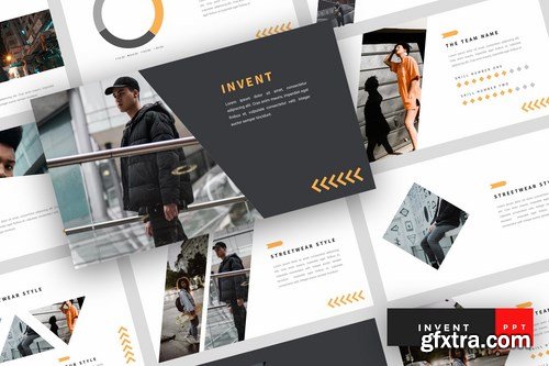 Invent - Street Fashion Powerpoint Google Slides and Keynote Templates