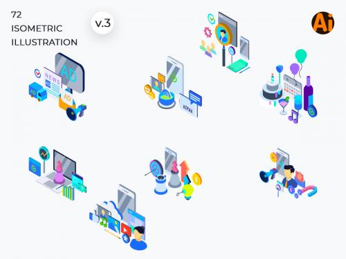 72 Isometric Illustration Part 3 - 72-isometric-illustration-part-3