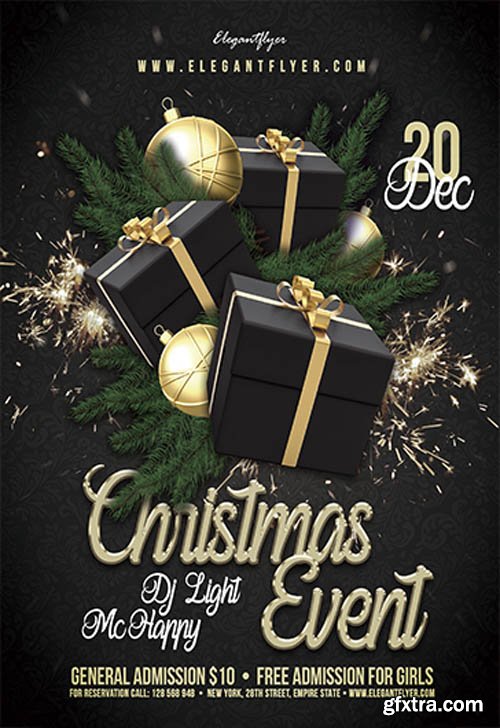 Christmas Event V2611 2019 Premium PSD Flyer Template