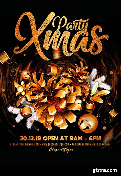 Xmas Party V2711 2019 Premium PSD Flyer Template