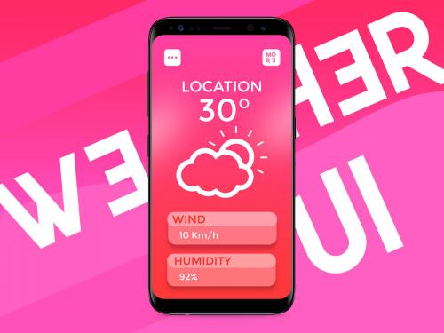 A Simple Weather app UI Concept. - a-simple-weather-app-ui-concept-fd91e703-2b14-4dbe-bad7-88c0a504540a