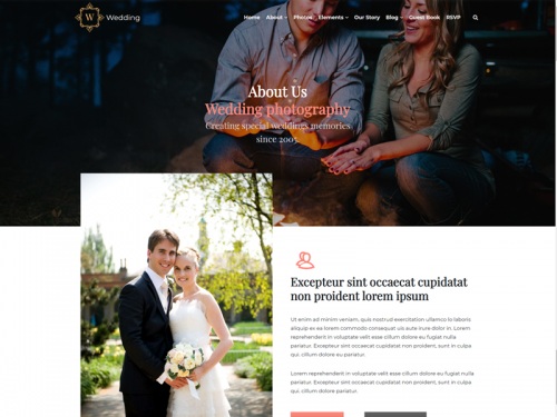 About Page - Wedding WordPress Theme - about-page-wedding-wordpress-theme