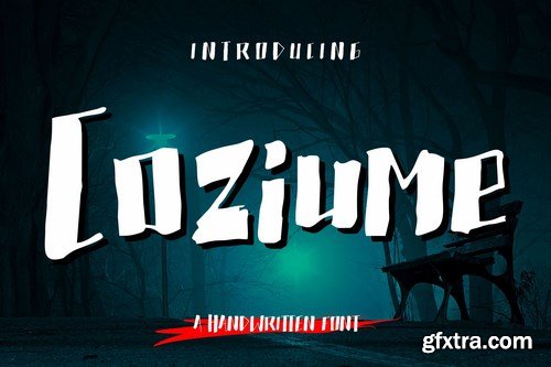 Coziume - Creepy Handwritten Font