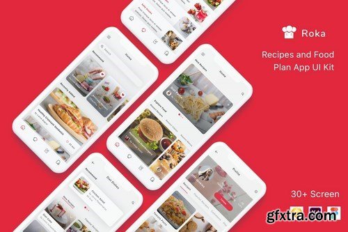 Roka - Recipes and Food Plan App UI Kit