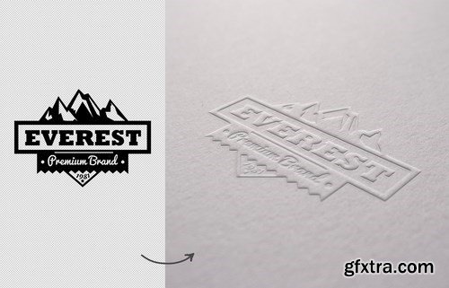 Embossed Paper Mockup