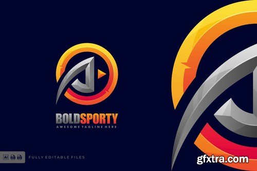 Bold Letter Icon Sport and esports Logo Template