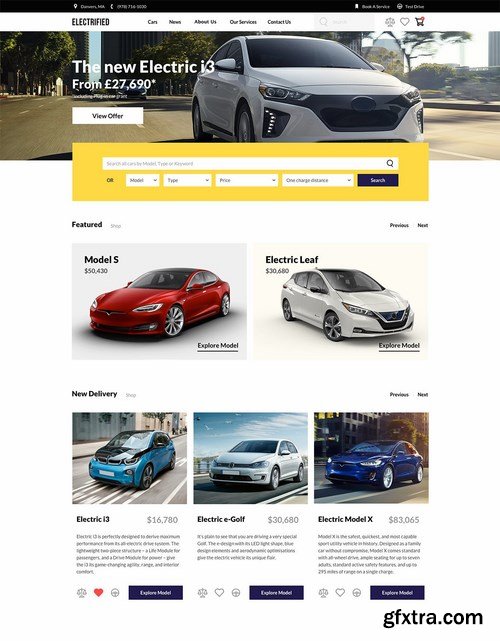 Electrified - Electric Cars Sketch Template