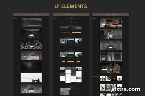 UI Elements for blog & shop