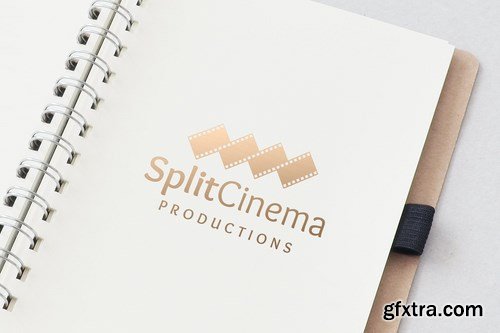 Split Cinema Logo Template