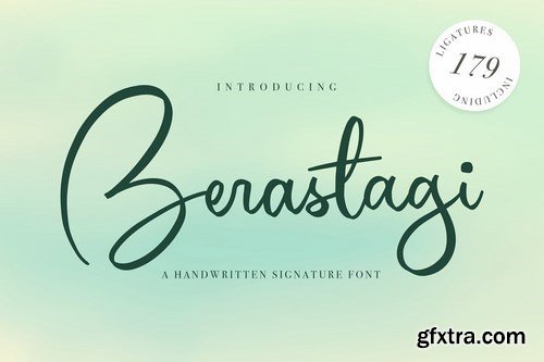 CM - Berastagi Signature Font 4347443