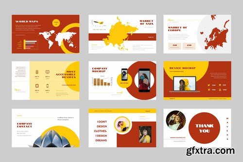 Hevana – Powerpoint Google Slides and Keynote Templates