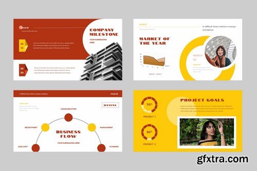 Hevana – Powerpoint Google Slides and Keynote Templates