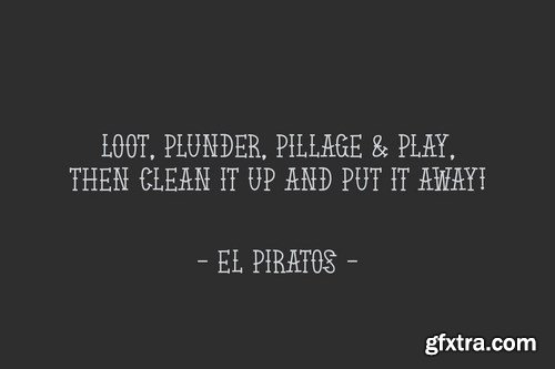 EL PIRATOS - Sailor Tattoo Font