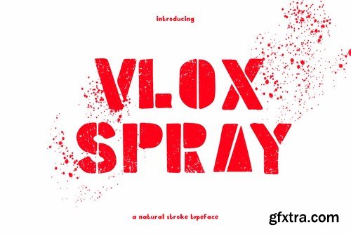 Vlox Spray - Hand Drawn Typeface