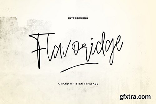 Flavoridge - Handwritten Typeface