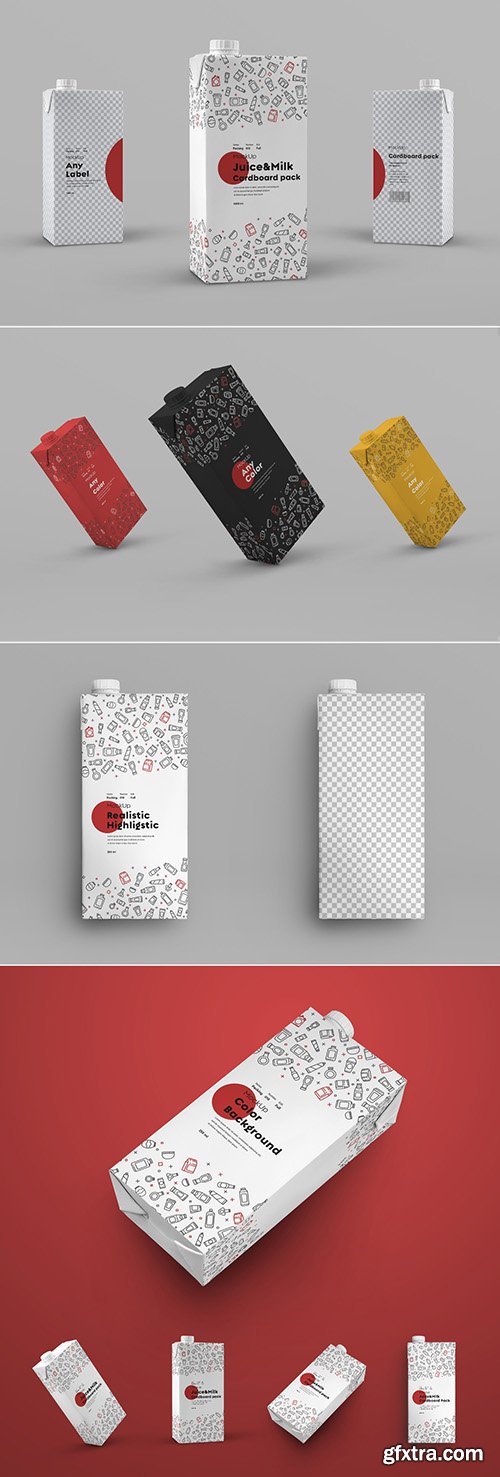 4 Drink Carton Mockups 305755823