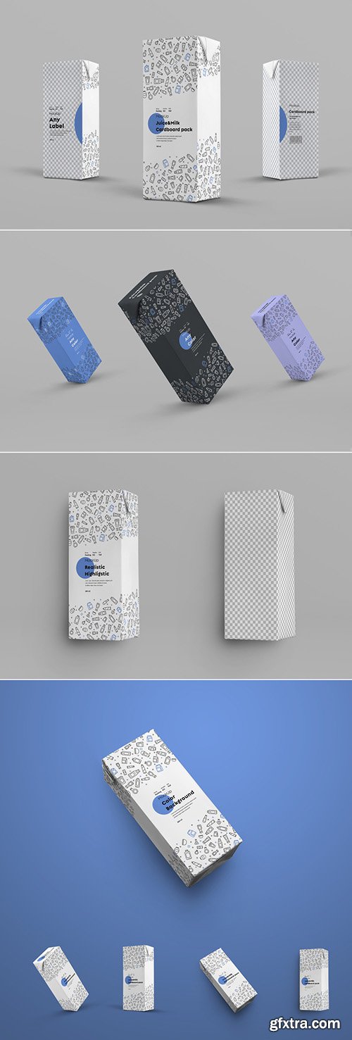 4 Small Drink Carton Mockups 305756856