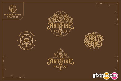 Brewery Brewski Beer Logo Template