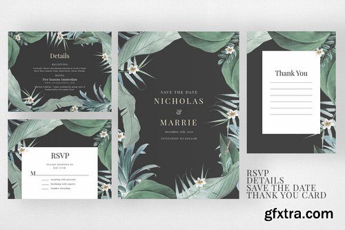 Modern Tropical Wedding Suite