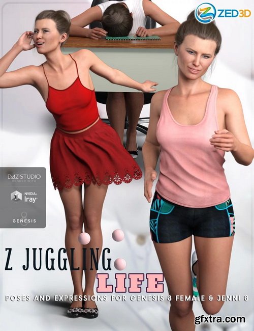 Daz3D - Jenni 8 Pro Bundle