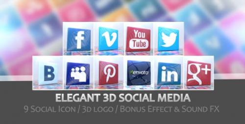 Videohive - Elegant 3D Social Media